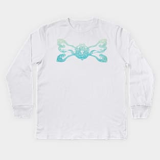 Hair Blind in Sky Kids Long Sleeve T-Shirt